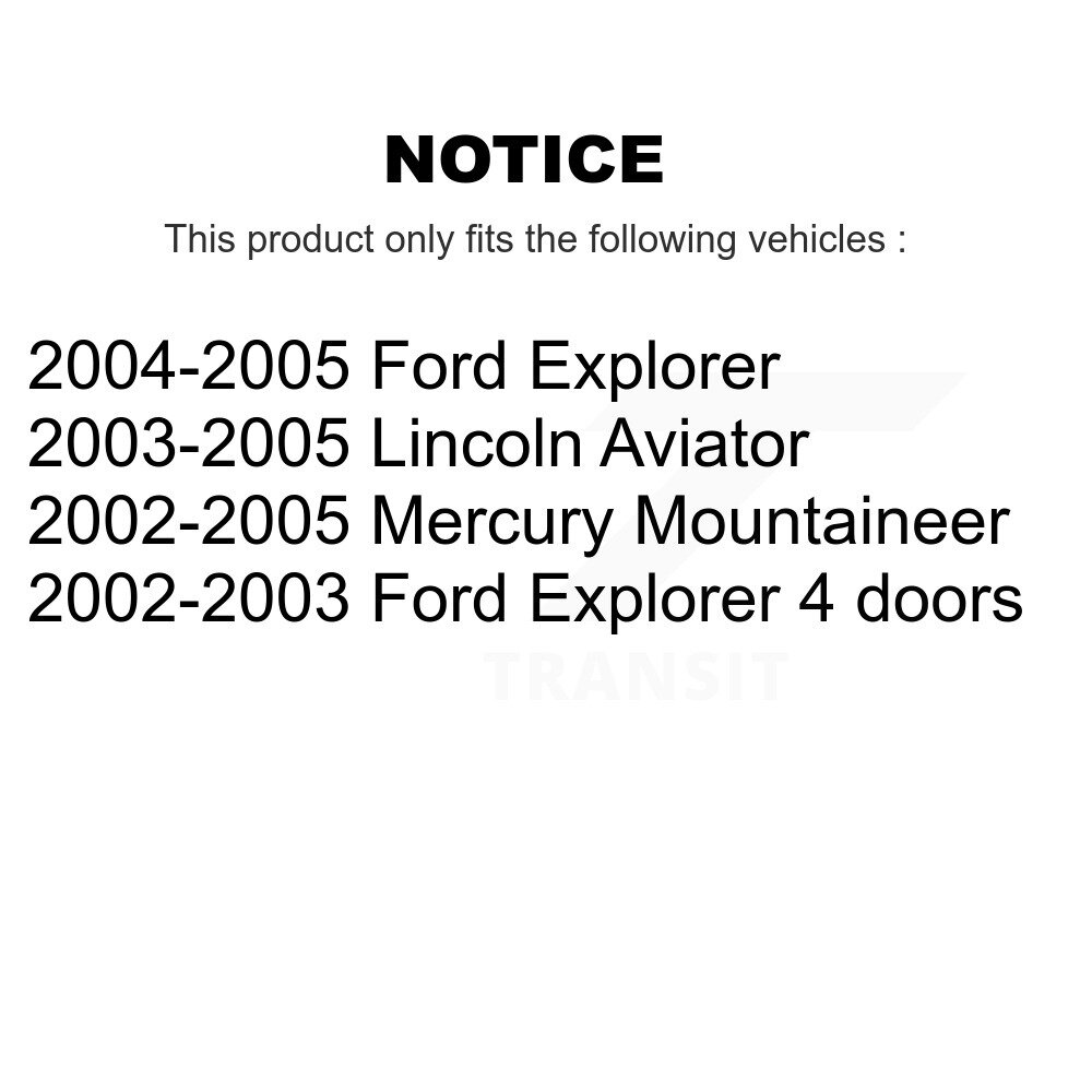 Front Upper Suspension Control Arm And Ball Joint Kit For Ford Explorer Lincoln Aviator KTR-101501 - Image 2