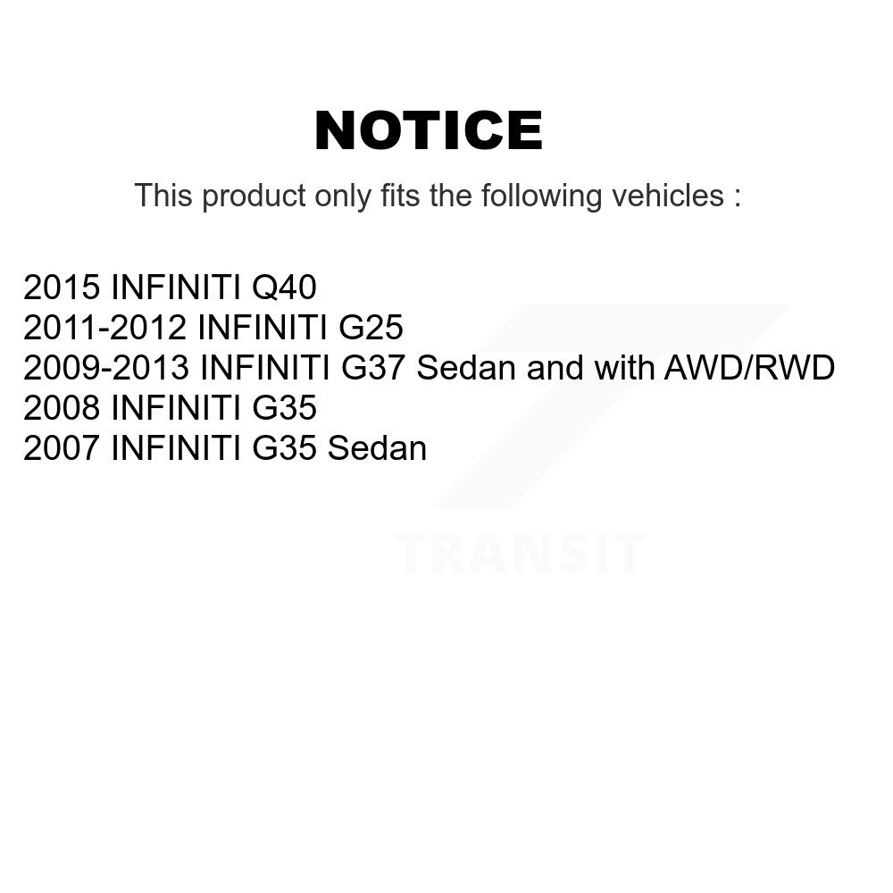Front Upper Suspension Control Arm & Ball Joint Assembly Kit For INFINITI G37 G35 G25 Q40 KTR-101514 - Image 2
