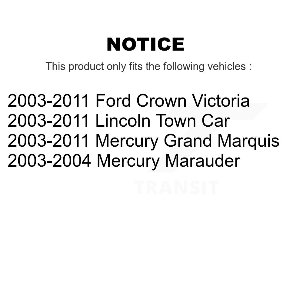 Front Upper Suspension Control Arm & Ball Joint Kit For Ford Crown Victoria Lincoln Town KTR-101519 - Image 2