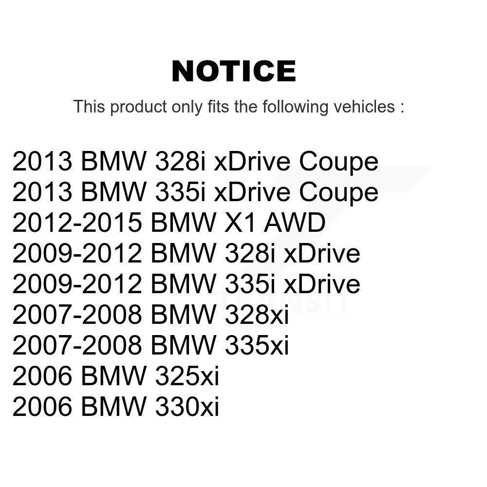 Front Lower Forward Suspension Control Arm & Ball Joint Pair For BMW 328i xDrive X1 335i KTR-101540 - Image 2