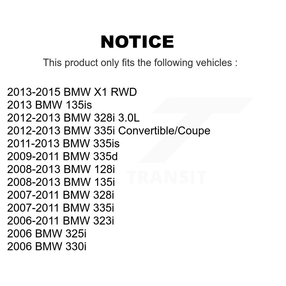 Front Lower Rearward Suspension Control Arm Ball Joint Kit For BMW 323i 328i X1 335i 128i KTR-101554 - Image 2