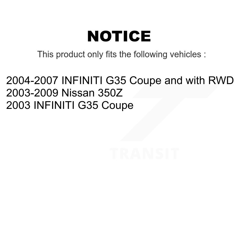 Front Lower Rearward Suspension Control Arm & Ball Joint Kit For INFINITI G35 Nissan 350Z KTR-101564 - Image 2