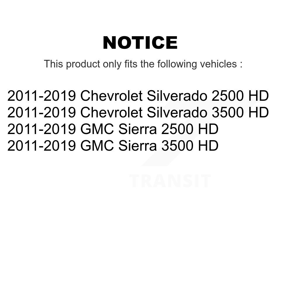 Front Upper Suspension Control Arm Ball Joint Pair For GMC Chevrolet Sierra 2500 HD 3500 KTR-101573 - Image 2