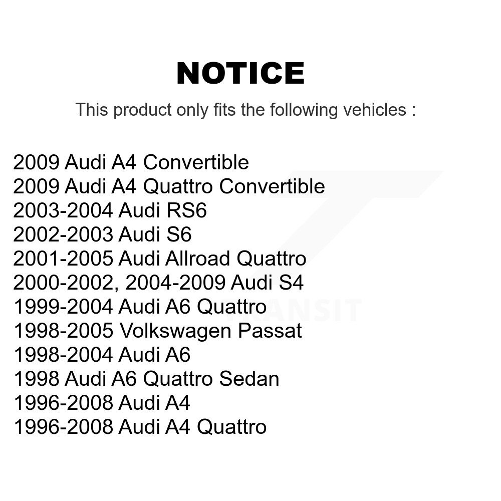 Front Upper Forward Suspension Control Arm Ball Joint Kit For Audi A4 Quattro Volkswagen KTR-101581 - Image 2