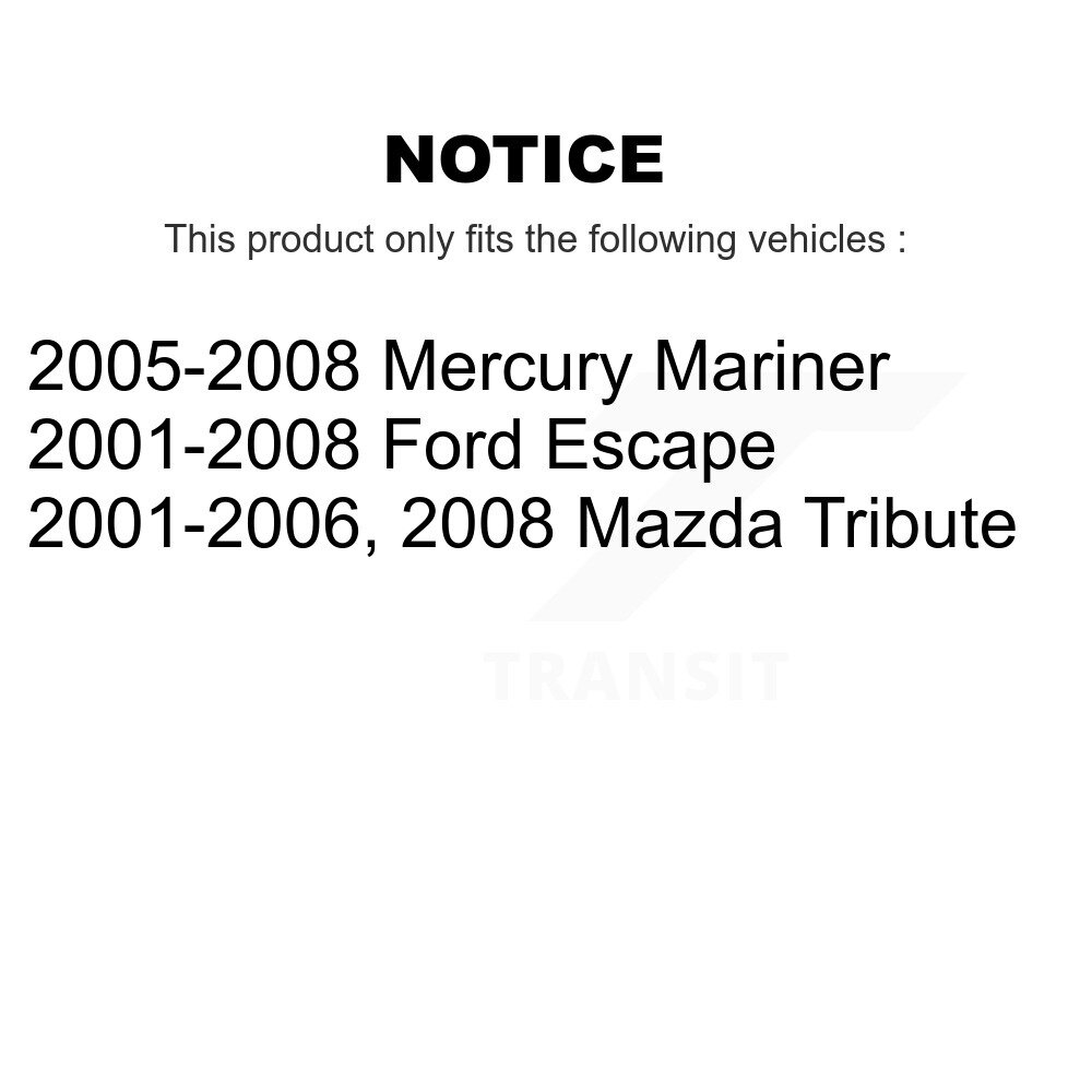 Rear Lower Suspension Control Arm & Ball Joint Kit For Ford Escape Mazda Tribute Mercury KTR-101586 - Image 2