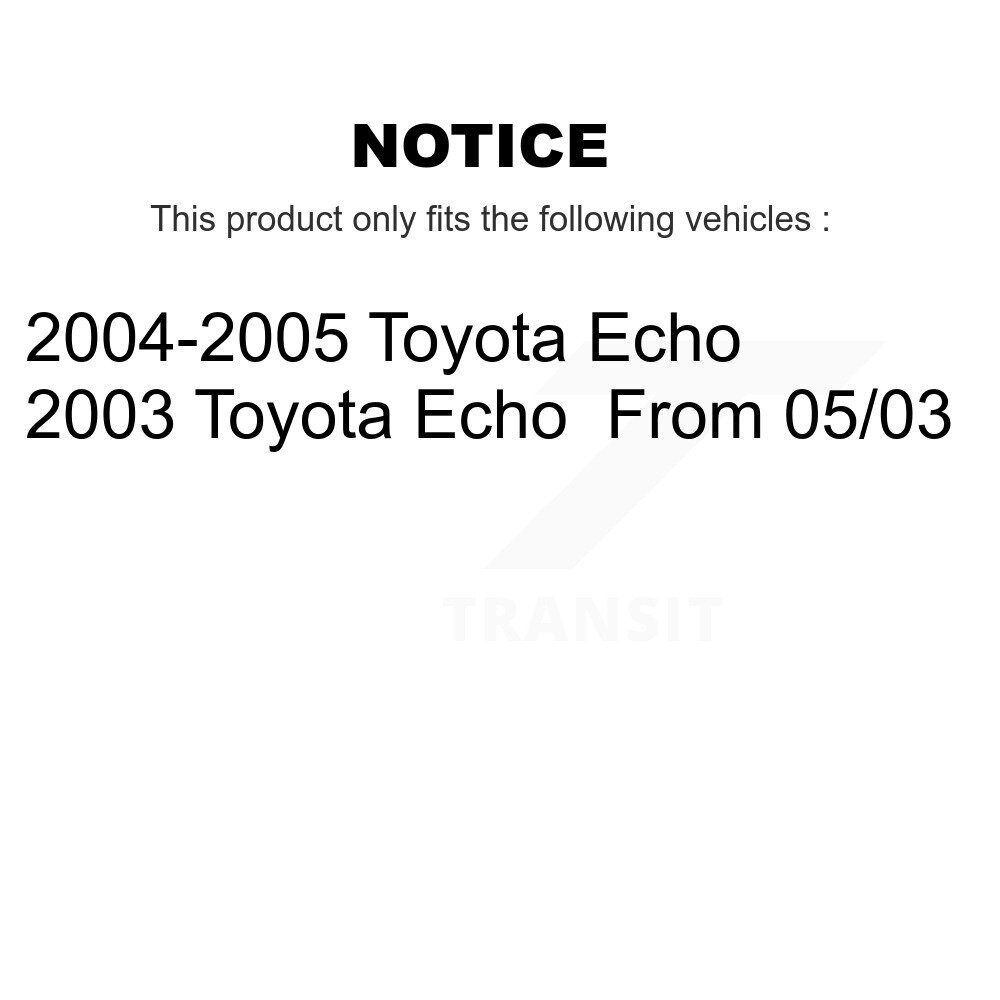 Front Lower Suspension Control Arm And Ball Joint Assembly Kit For Toyota Echo KTR-101622 - Image 2
