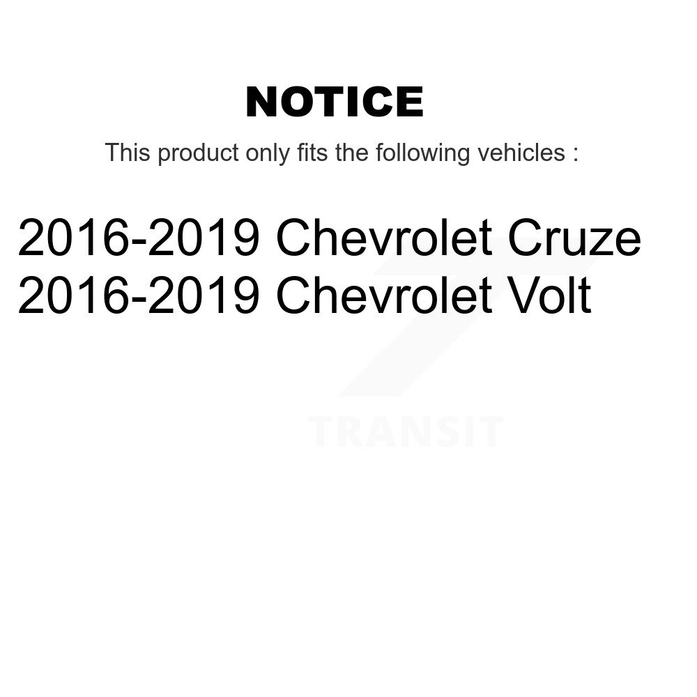 Front Suspension Stabilizer Bar Link Kit For 2016-2019 Chevrolet Cruze Volt KTR-101664 - Image 2
