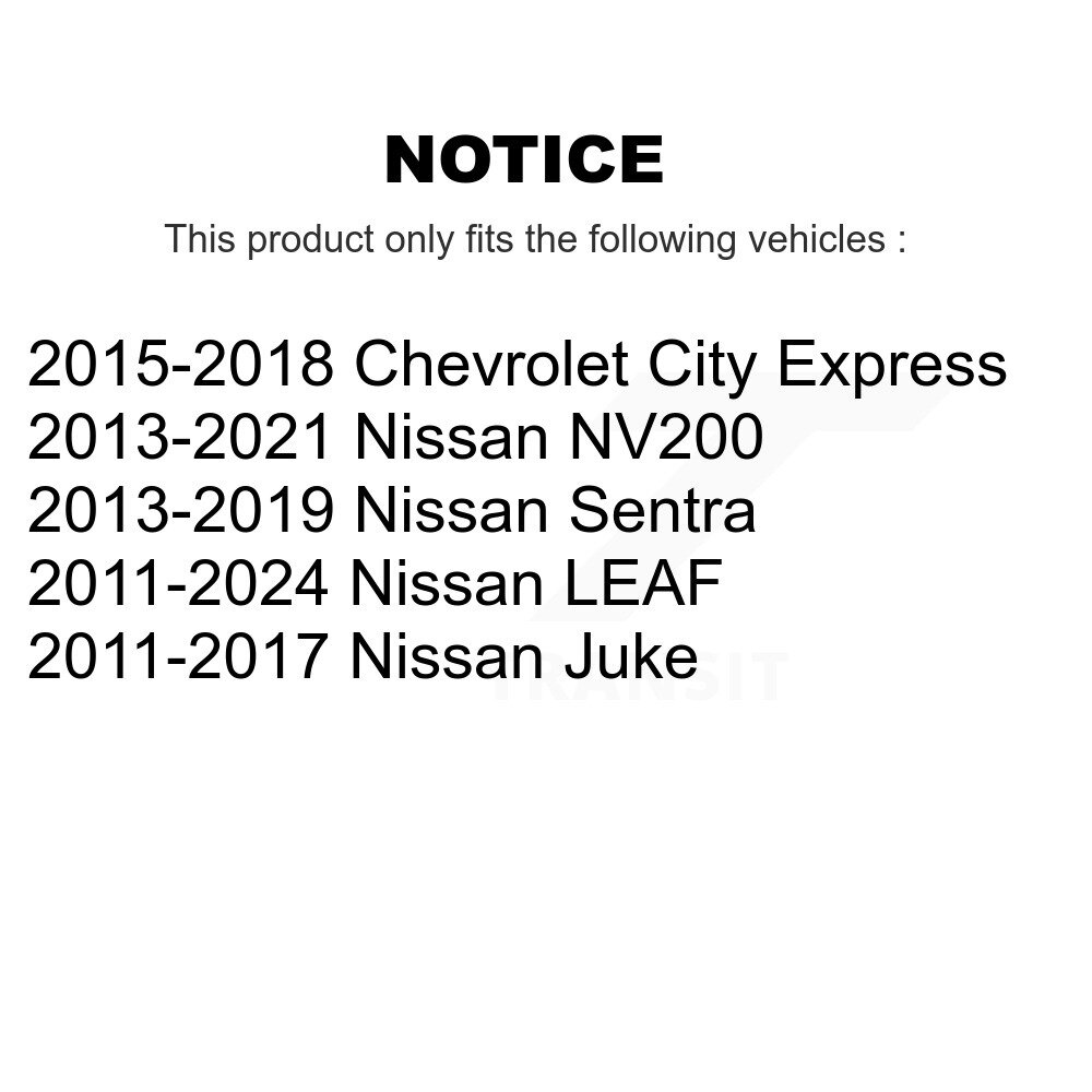 Front Suspension Bar Link Pair For Nissan Sentra LEAF Juke NV200 Chevrolet City Express KTR-101670 - Image 2