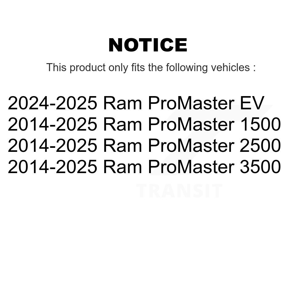Front Lower Suspension Ball Joints Pair For Ram ProMaster 2500 3500 1500 EV KTR-101757 - Image 2