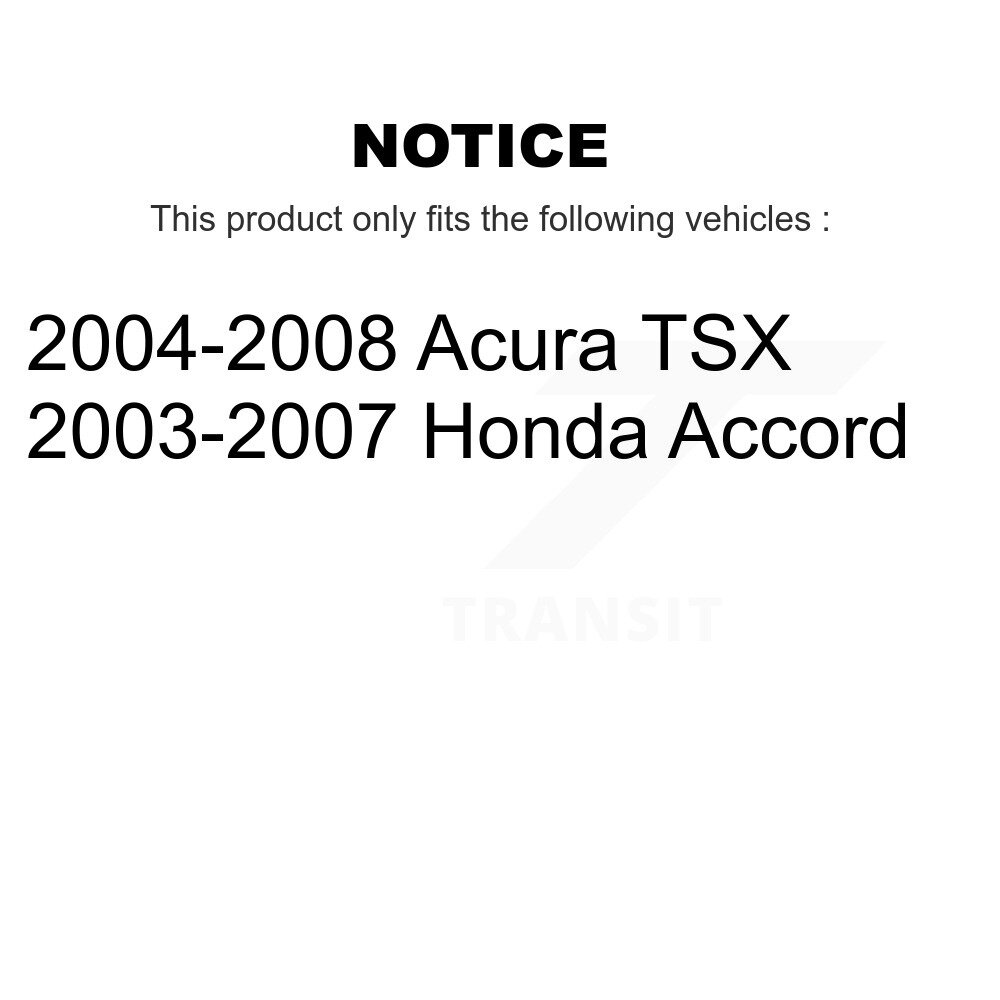 Front Lower & Upper Suspension Ball Joints Kit For Honda Accord Acura TSX KTR-101824 - Image 2