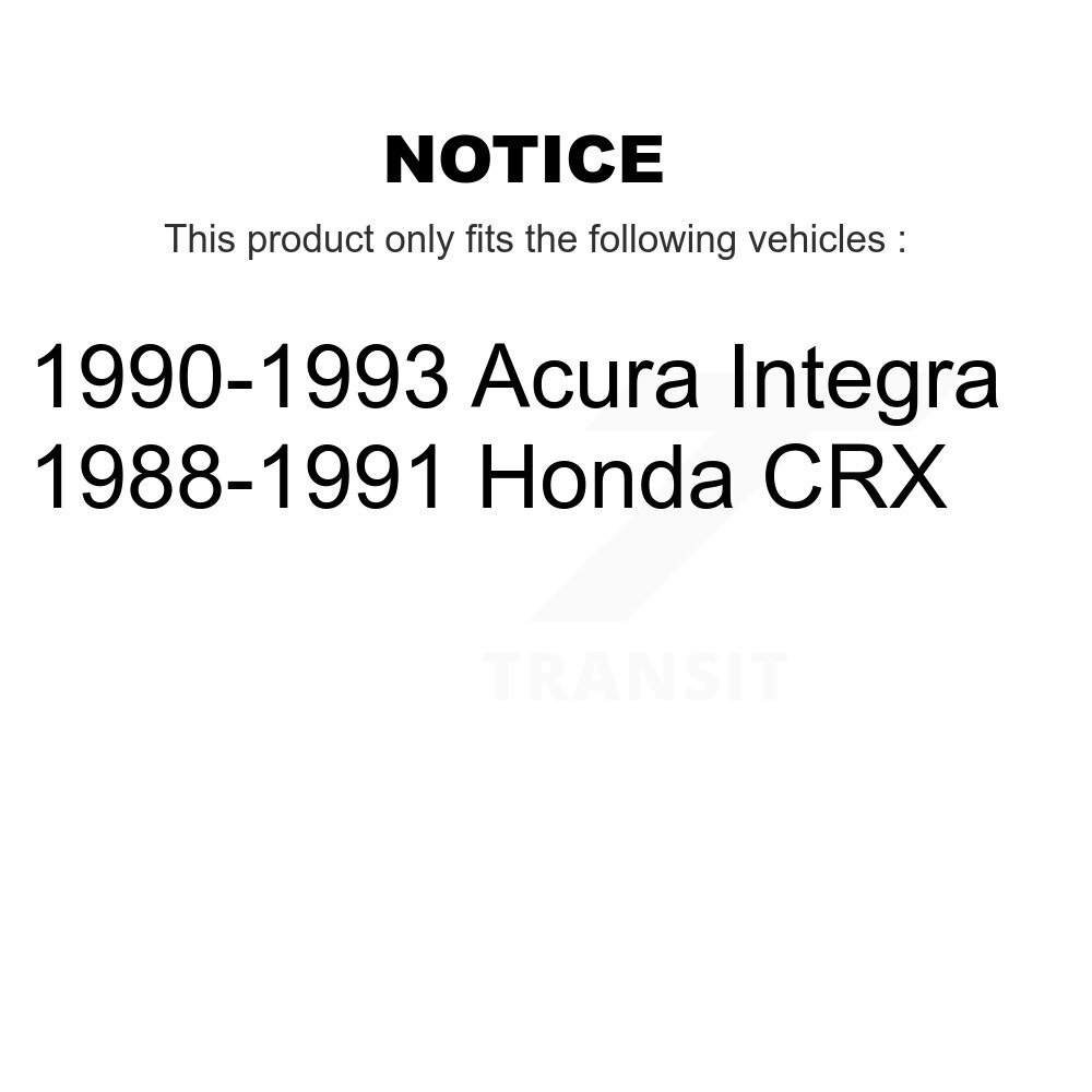 Front Lower & Upper Suspension Ball Joints Kit For Acura Integra Honda CRX KTR-101843 - Image 2