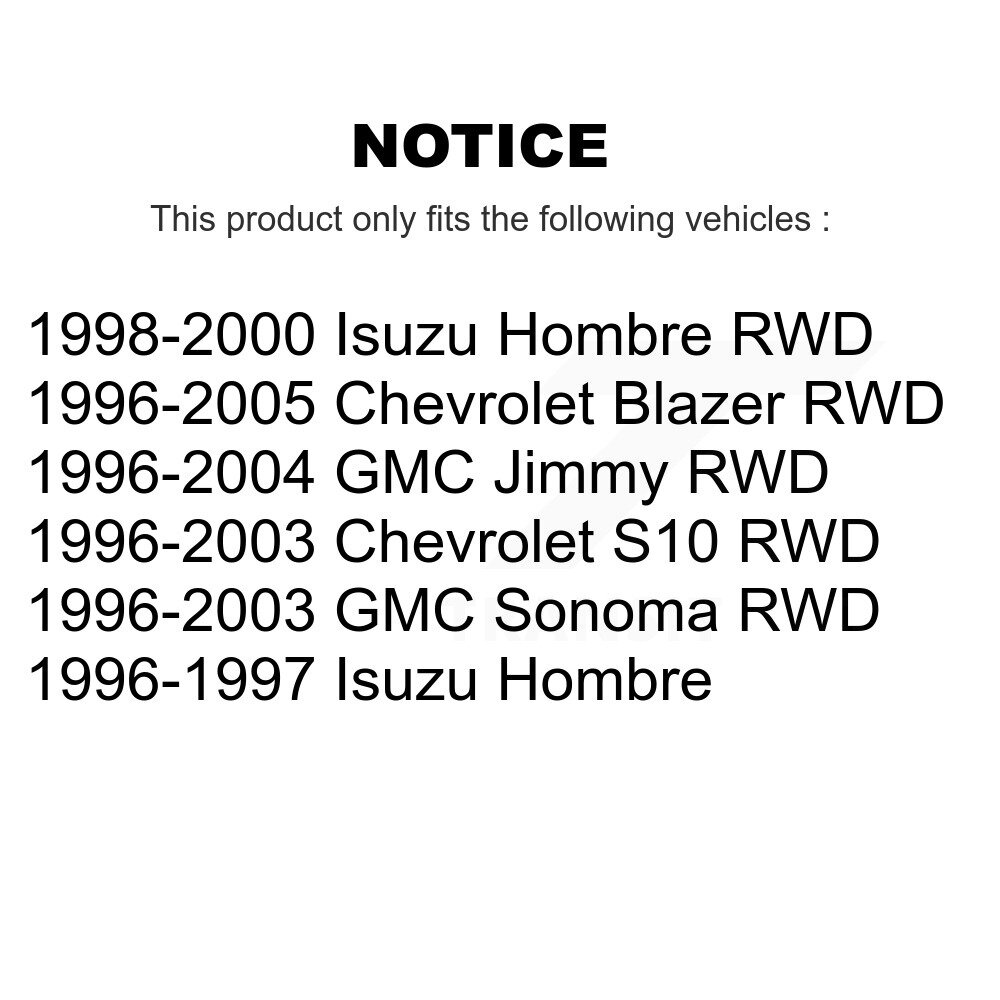 Front Steering Tie Rod End Kit For Chevrolet GMC Blazer S10 Sonoma Jimmy Isuzu Hombre KTR-101850 - Image 2