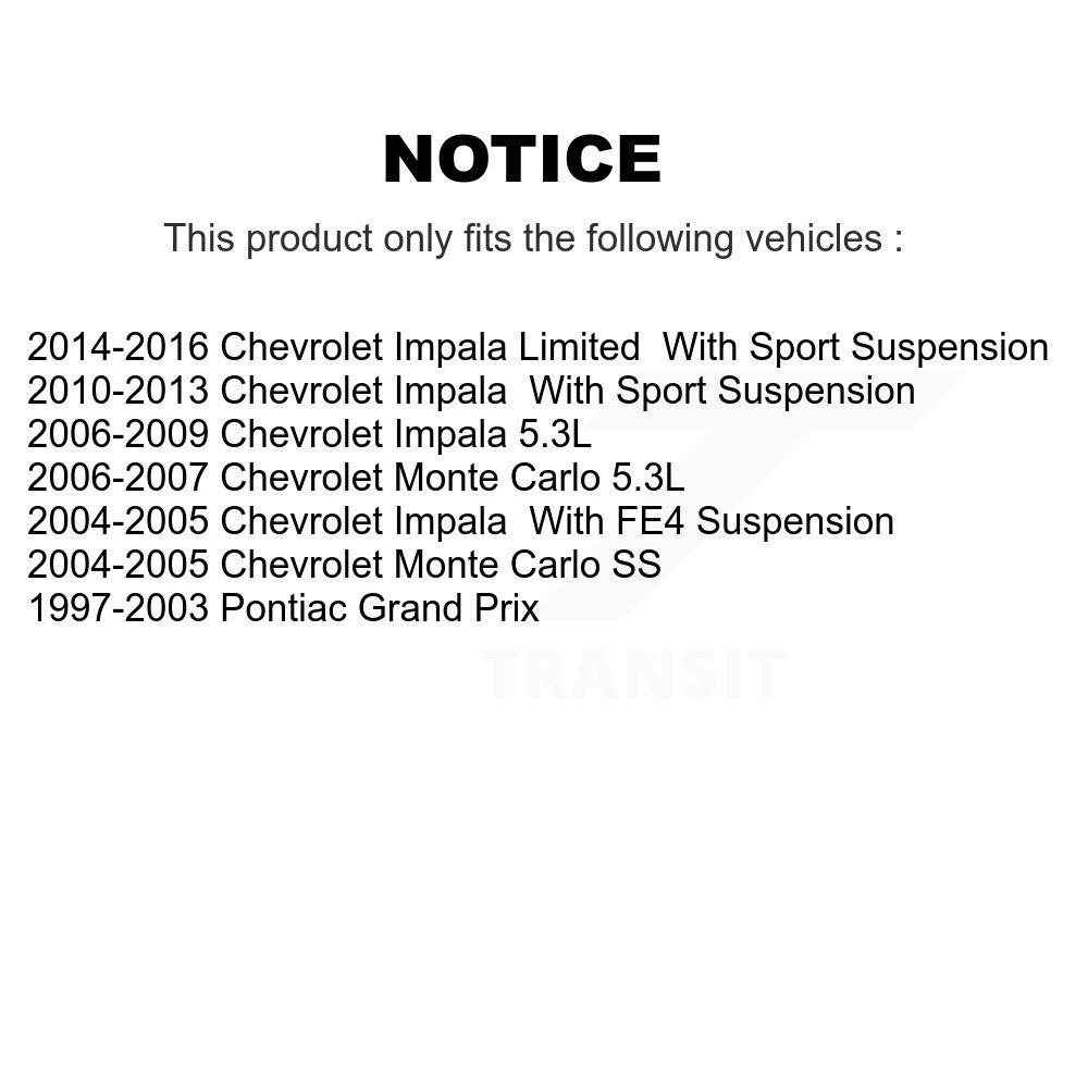 Front Tie Rod End Kit For Chevrolet Impala Pontiac Grand Prix Monte Carlo Limited KTR-101863 - Image 2
