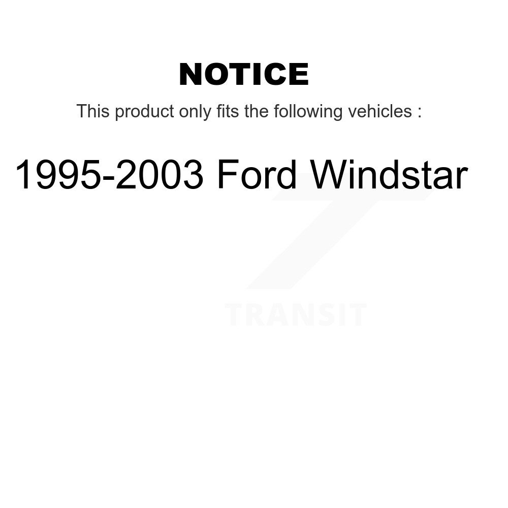 Front Steering Tie Rod End Kit For 1995-2003 Ford Windstar KTR-101872 - Image 2
