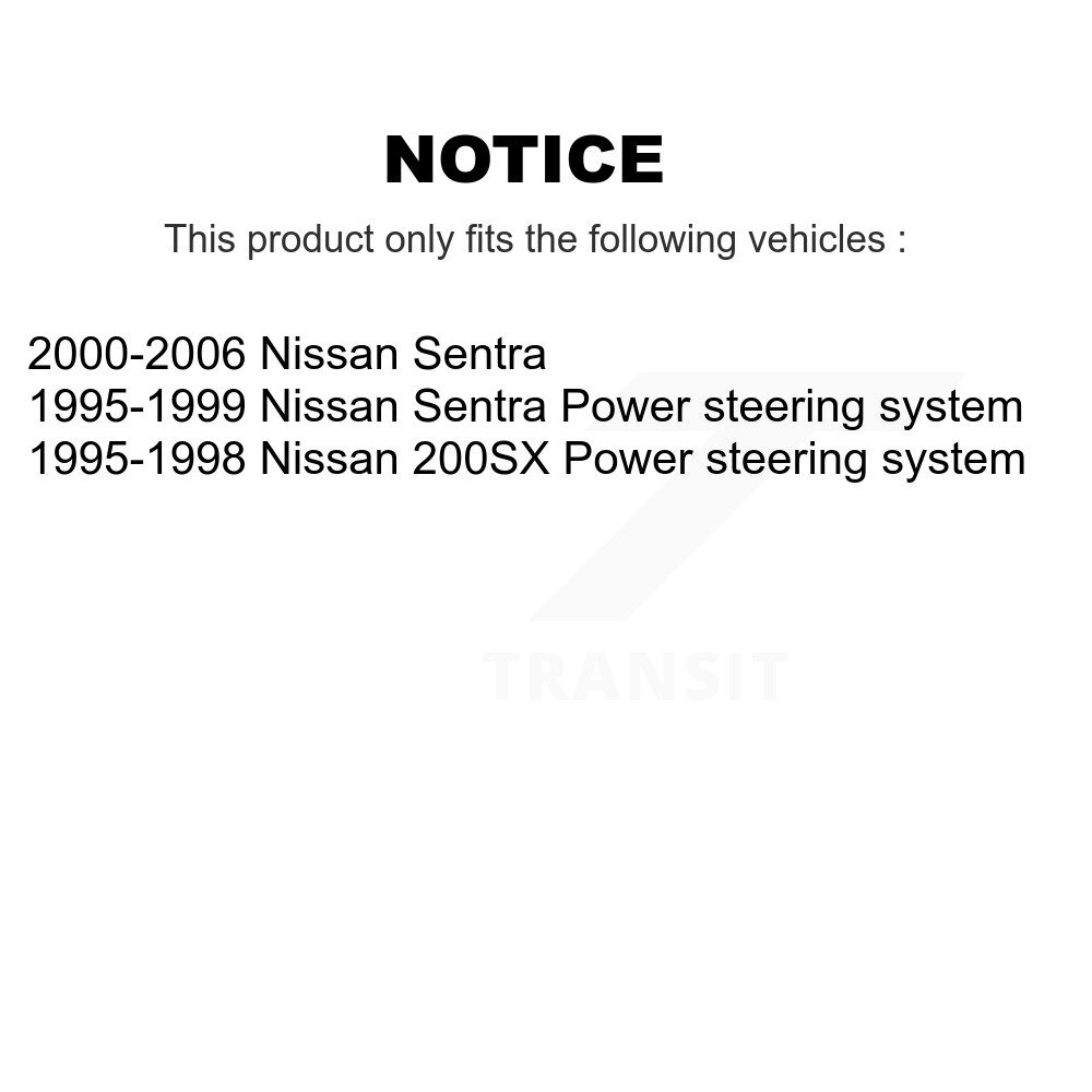 Front Steering Tie Rod End Kit For Nissan Sentra 200SX KTR-101877 - Image 2