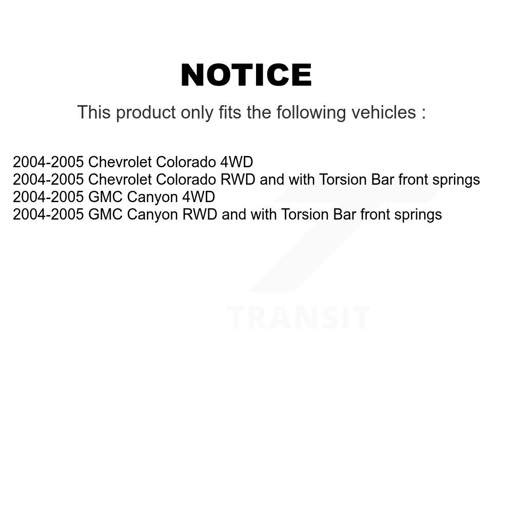 Front Steering Tie Rod End Kit For Chevrolet Colorado GMC Canyon KTR-101969 - Image 2