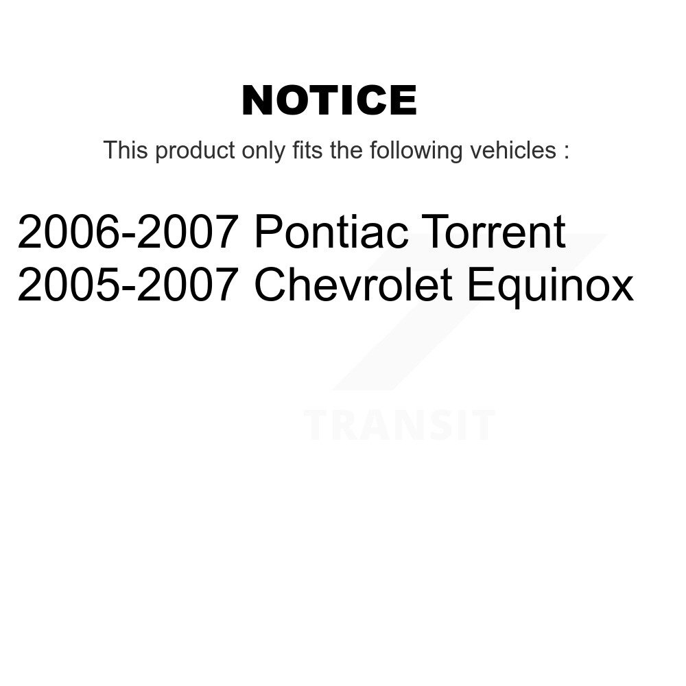 Front Steering Tie Rod End Kit For Chevrolet Equinox Pontiac Torrent KTR-101980 - Image 2