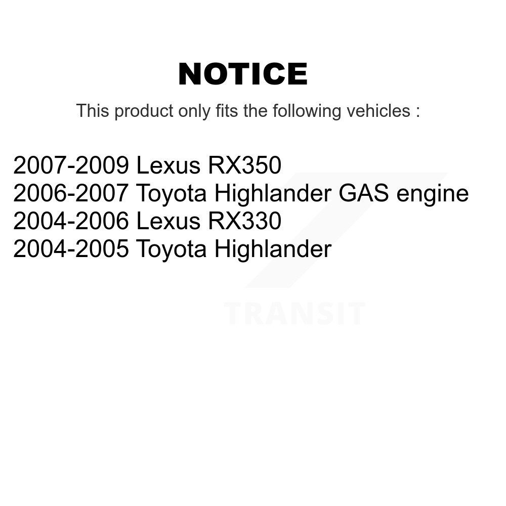 Front Steering Tie Rod End Kit For Lexus RX350 Toyota Highlander RX330 KTR-101982 - Image 2