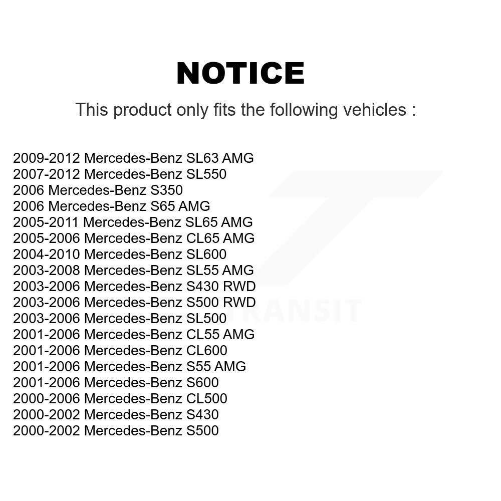 Front Tie Rod End Kit For Mercedes-Benz SL500 SL550 S430 S500 SL55 AMG SL63 CL500 S55 S65 KTR-101983 - Image 2