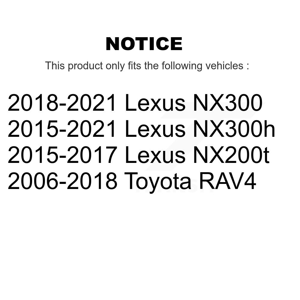 Front Rear Suspension Stabilizer Bar Link Kit For Toyota RAV4 Lexus NX300 NX200t NX300h KTR-102034 - Image 2