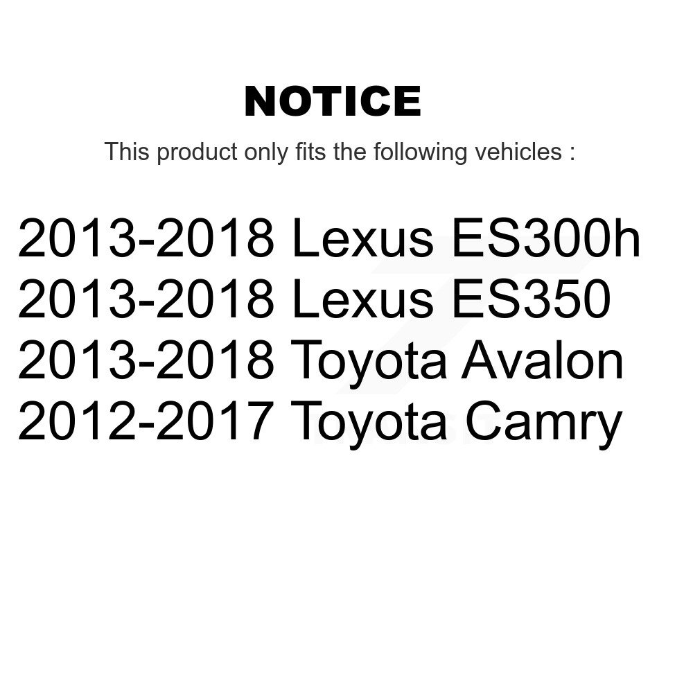Front Rear Suspension Stabilizer Bar Link Kit For Toyota Camry Lexus ES350 Avalon ES300h KTR-102048 - Image 2