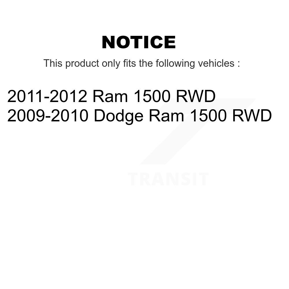 Front Rear Suspension Stabilizer Bar Link Kit For Ram 1500 Dodge RWD KTR-102052 - Image 2