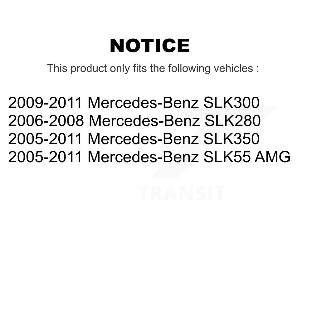 Front Rear Suspension Sway Bar Link Kit For Mercedes-Benz SLK350 SLK280 SLK55 AMG SLK300 KTR-102104 - Image 2