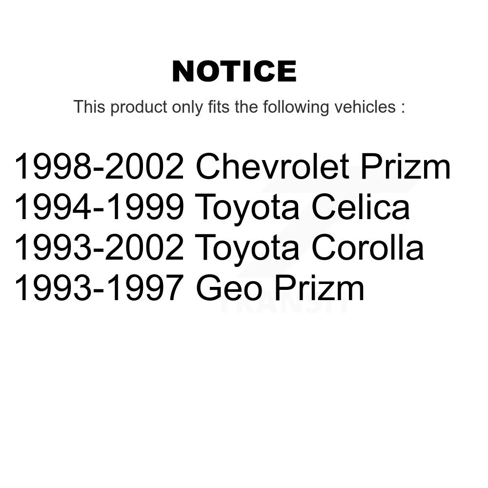 Front Rear Suspension Sway Bar Link Kit For Toyota Corolla Celica Prizm Chevrolet Geo KTR-102136 - Image 2