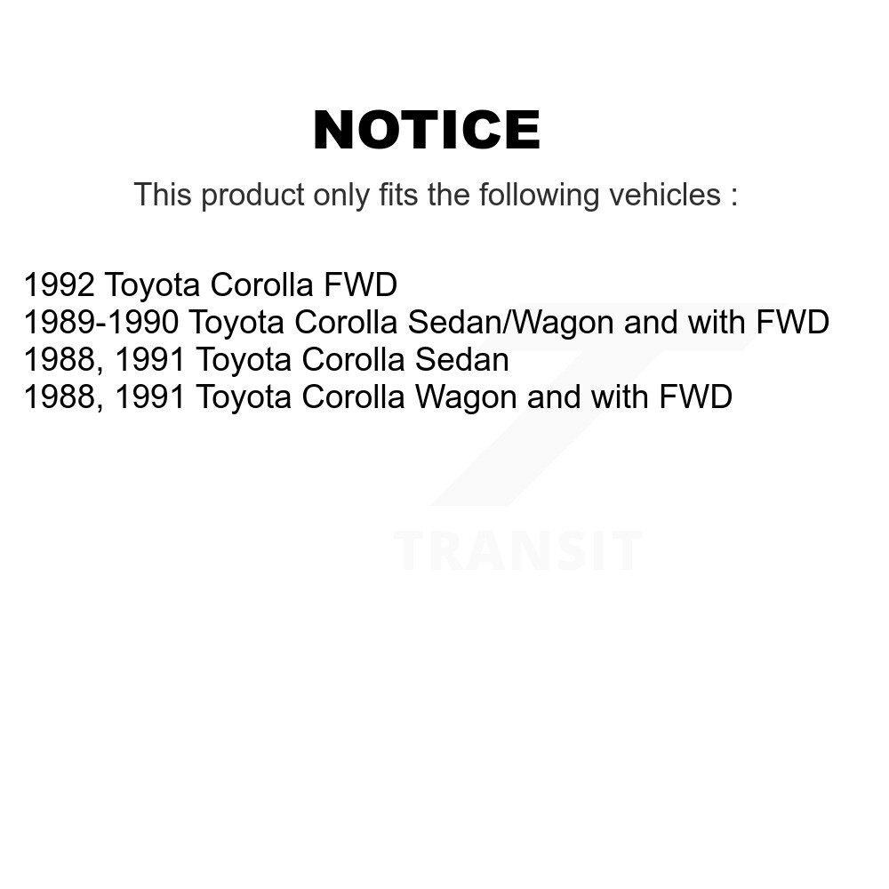 Front Rear Suspension Stabilizer Bar Link Kit For Toyota Corolla KTR-102139 - Image 2