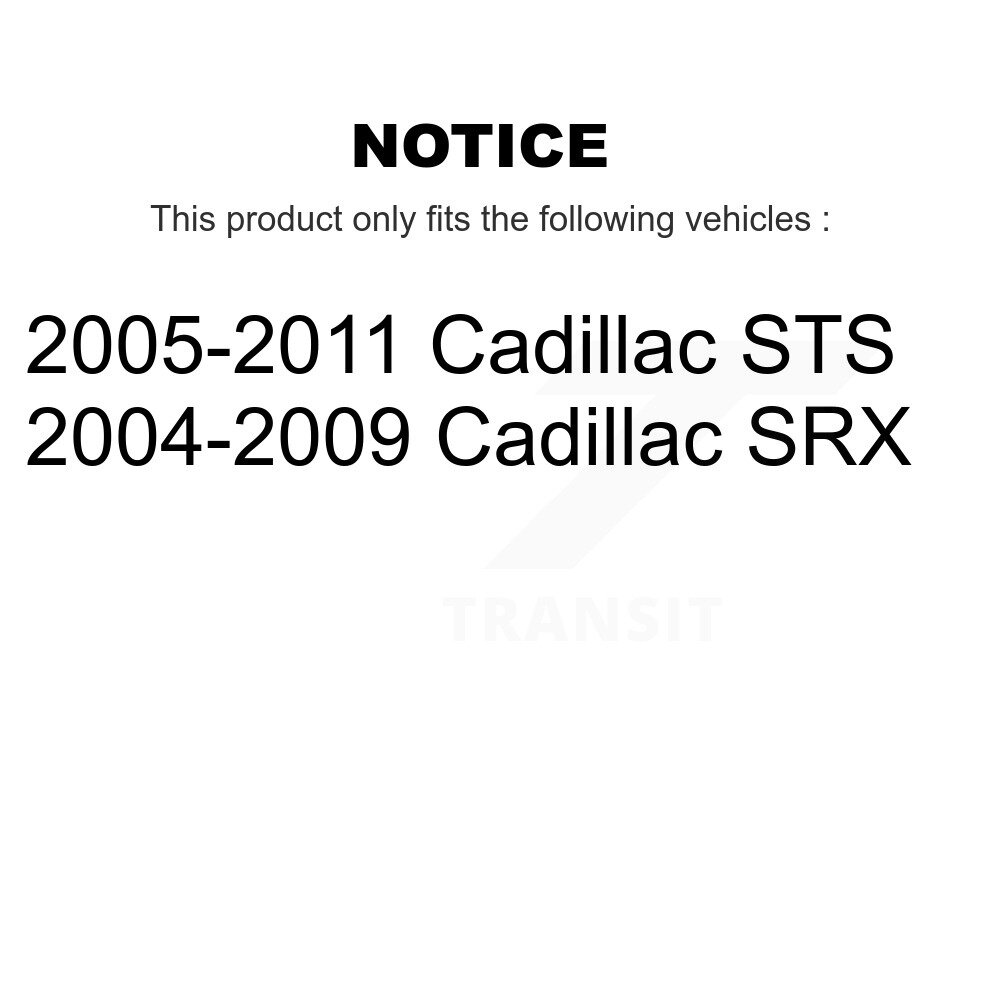 Front Rear Suspension Stabilizer Bar Link Kit For Cadillac SRX STS KTR-102196 - Image 2