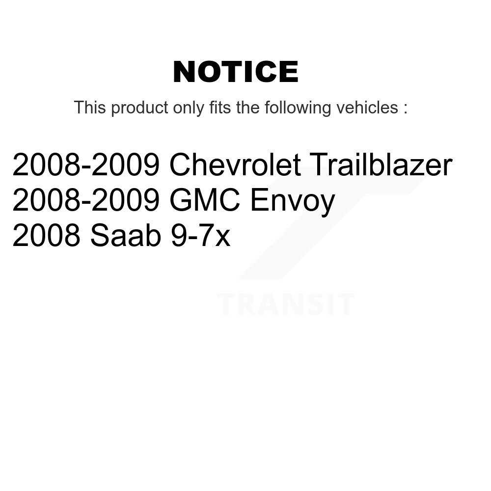 Front Rear Suspension Sway Bar Link Kit For Chevrolet Trailblazer GMC Envoy Saab 9-7x KTR-102216 - Image 2
