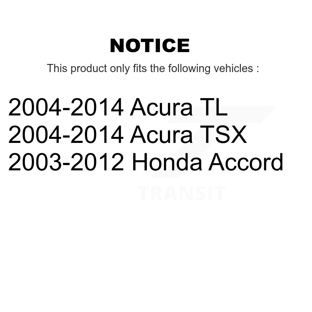 Front Lower Outer Suspension Control Arm Bushing Pair For Honda Accord Acura TL TSX KTR-102255 - Image 2