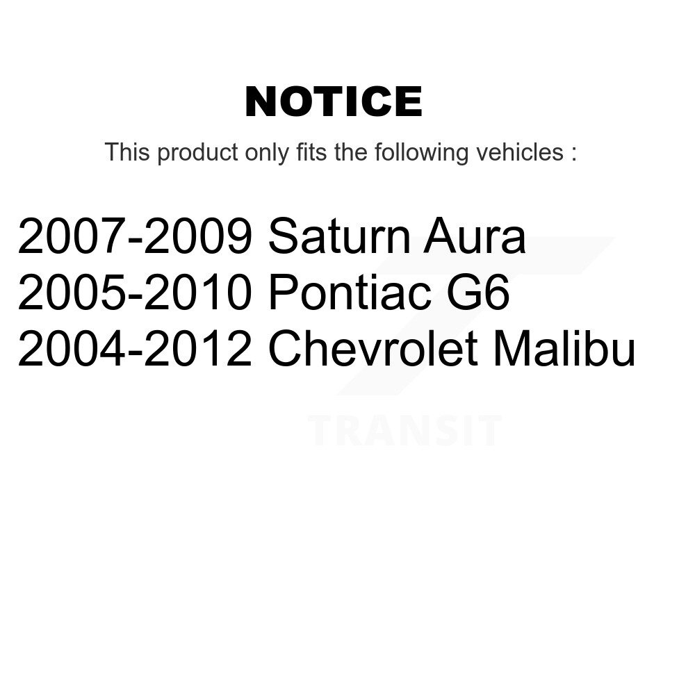 Front Lower Forward Suspension Control Arm Bushing Pair For Chevrolet Malibu Pontiac G6 KTR-102264 - Image 2