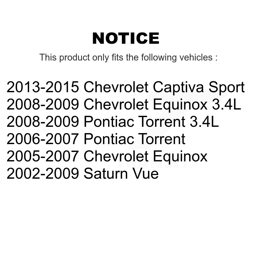 Front Lower Forward Suspension Control Arm Bushing Pair For Chevrolet Equinox Pontiac Vue KTR-102269 - Image 2