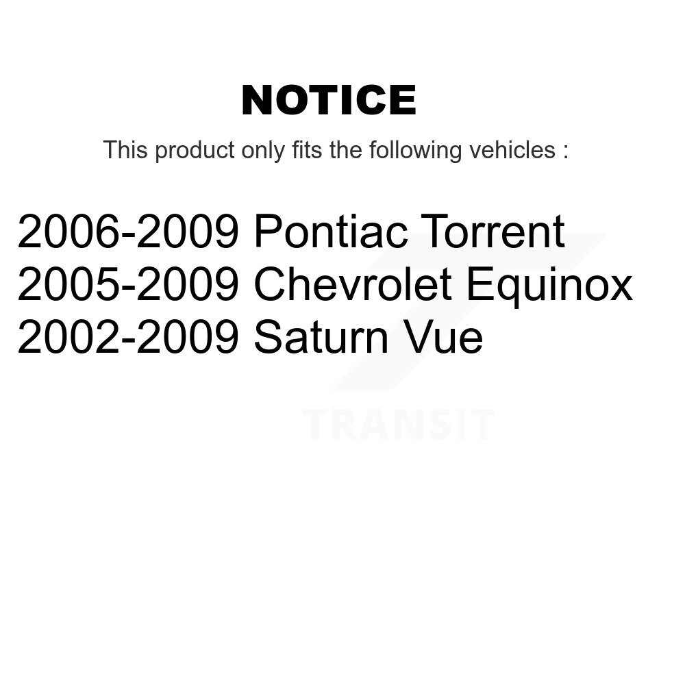 Rear Trailing Arm Bushing Pair For Chevrolet Equinox Pontiac Torrent Saturn Vue KTR-102282 - Image 2