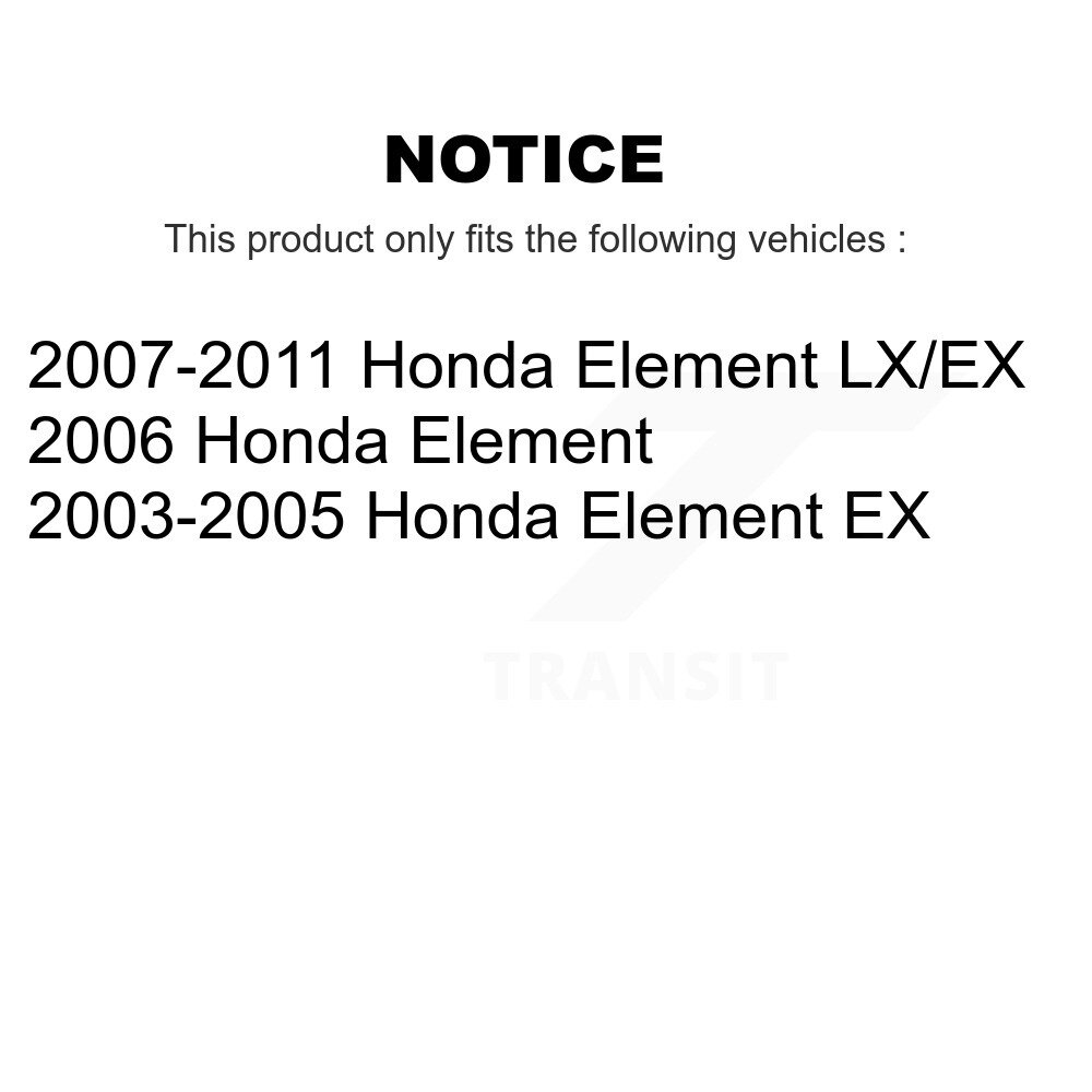 Front Suspension Ball Joint And Tie Rod End Kit For Honda Element KTR-102289 - Image 2