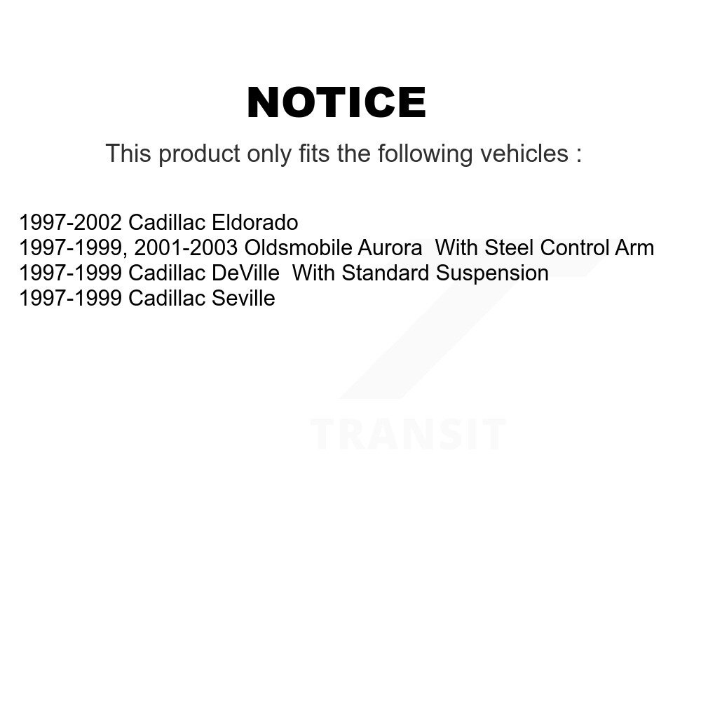 Front Ball Joint Tie Rod End Kit For Cadillac DeVille Oldsmobile Aurora Seville Eldorado KTR-102341 - Image 2