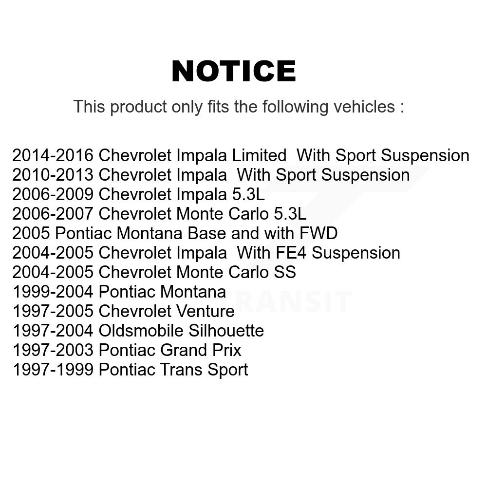 Front Ball Joint Tie Rod End Kit For Chevrolet Impala Pontiac Montana Venture Grand Prix KTR-102342 - Image 2