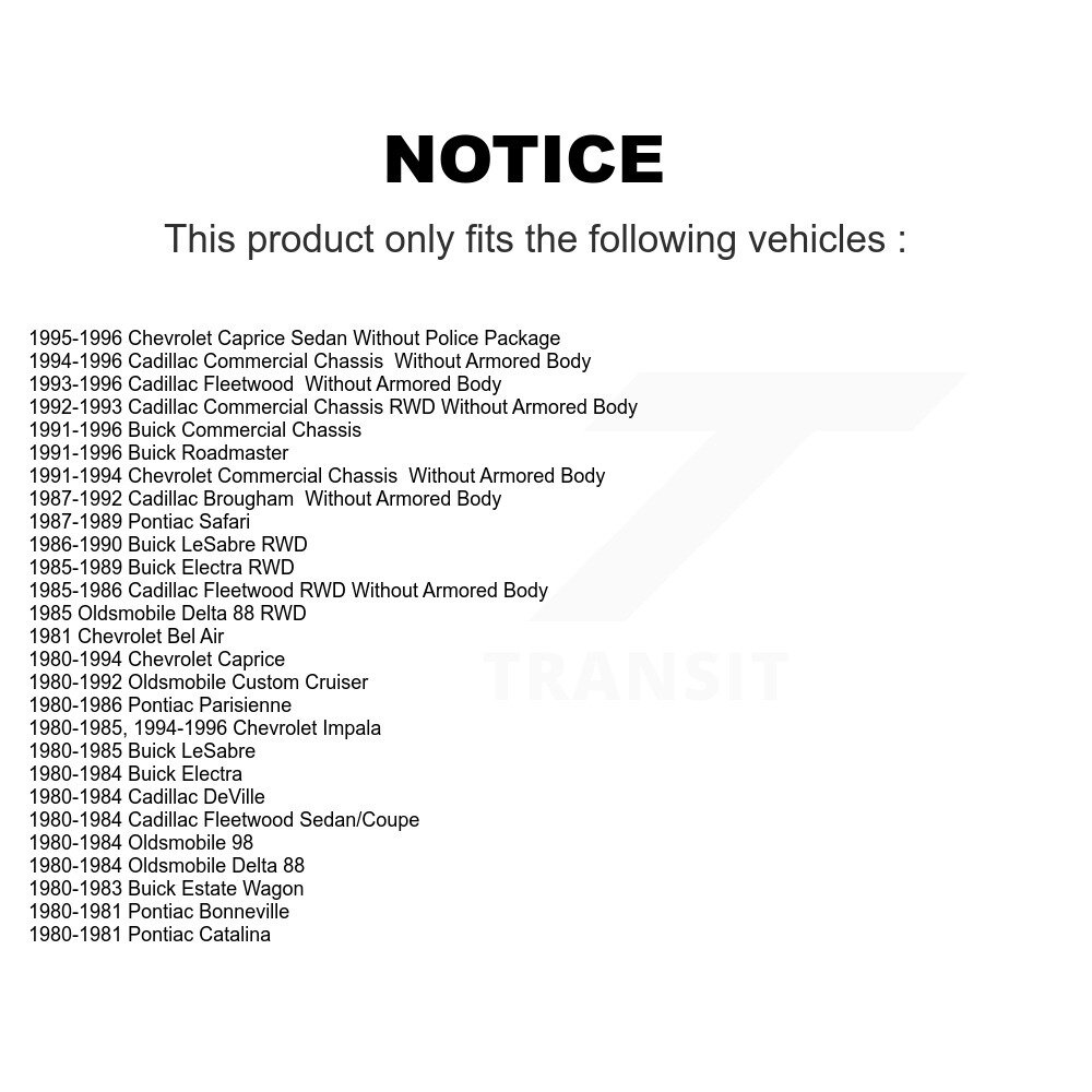 Front Ball Joint Tie Rod End Kit For Chevrolet Cadillac Caprice Buick Brougham Oldsmobile KTR-102349 - Image 2
