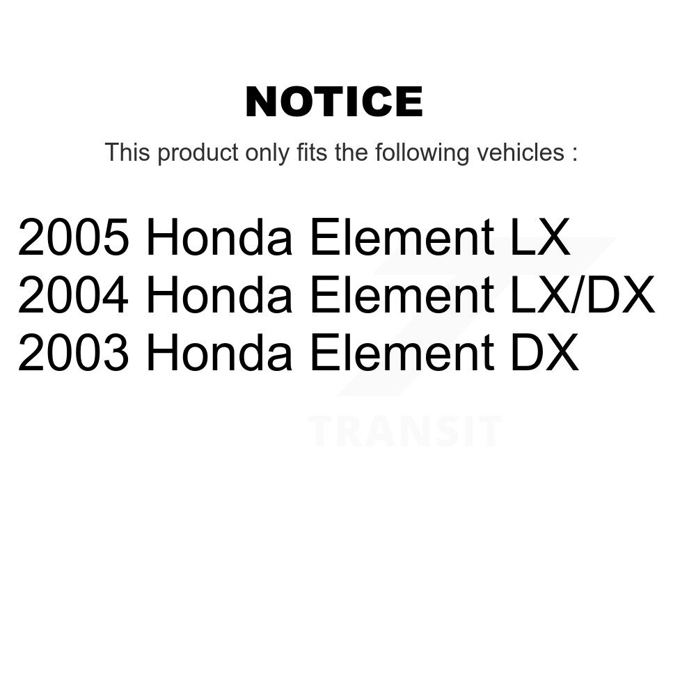 Front Suspension Ball Joint And Tie Rod End Kit For Honda Element KTR-102388 - Image 2