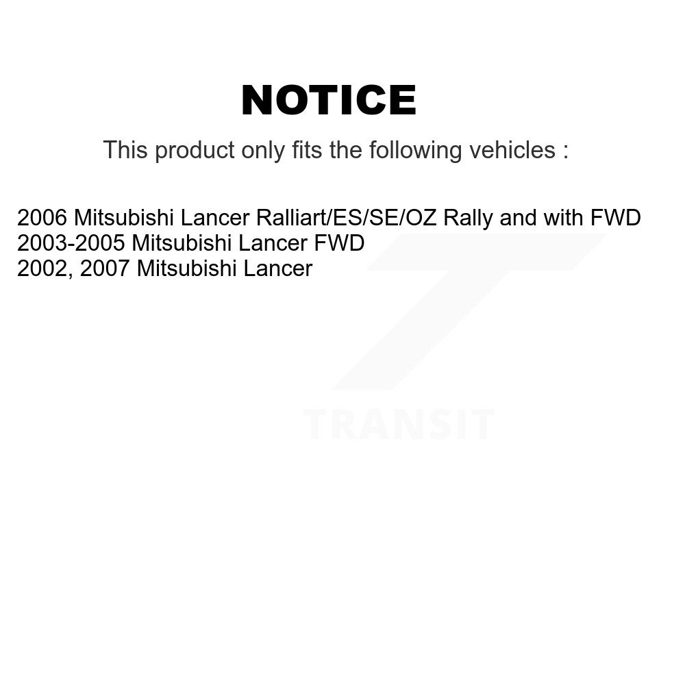 Front Suspension Ball Joint And Tie Rod End Kit For Mitsubishi Lancer KTR-102389 - Image 2