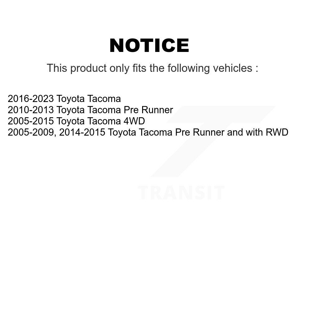 Front Suspension Ball Joint And Tie Rod End Kit For Toyota Tacoma KTR-102401 - Image 2