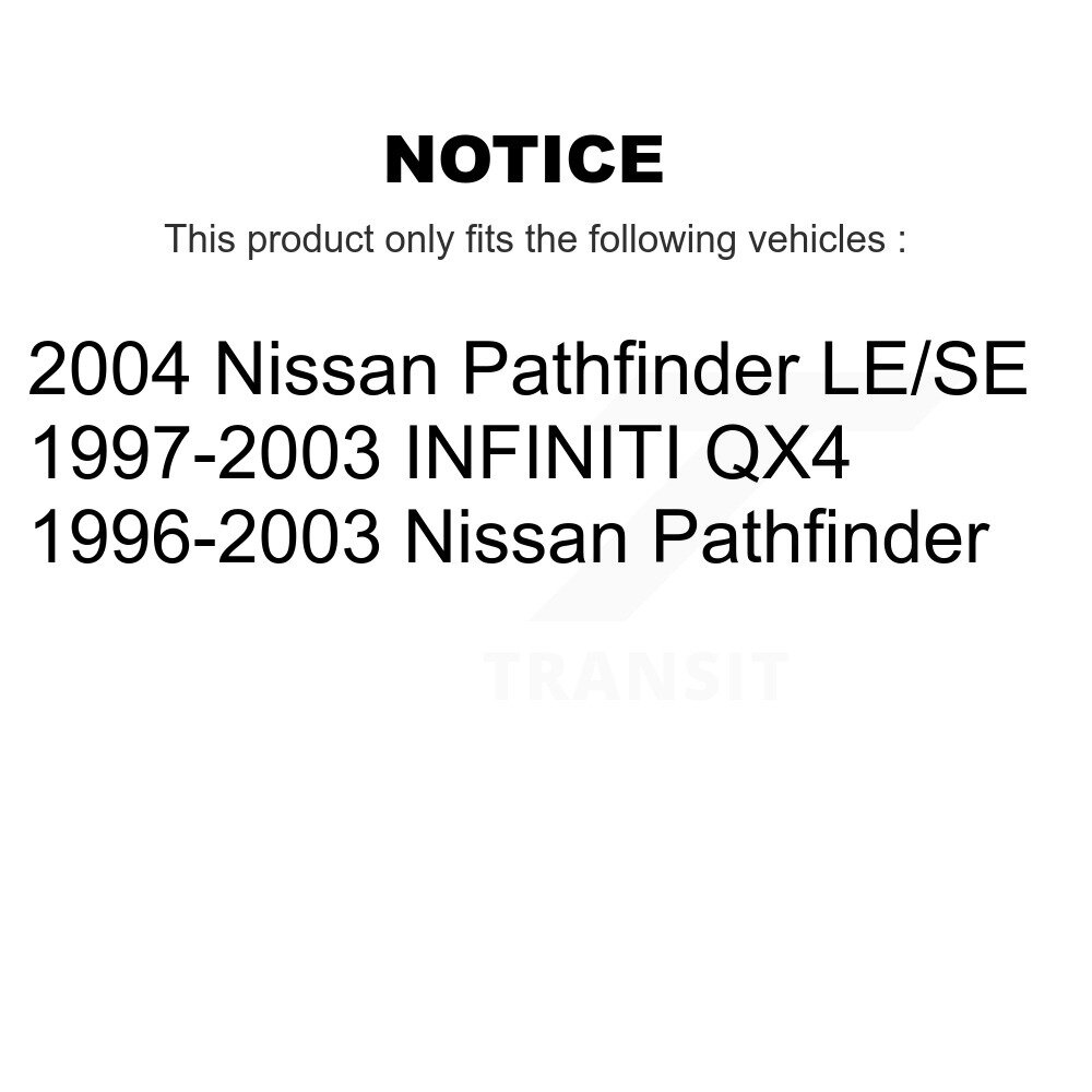 Front Suspension Ball Joint And Tie Rod End Kit For Nissan Pathfinder INFINITI QX4 KTR-102425 - Image 2
