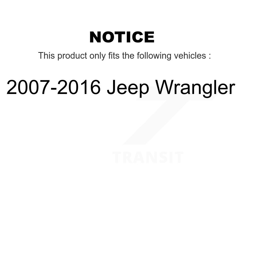 Front Suspension Ball Joint And Tie Rod End Kit For 2007-2016 Jeep Wrangler KTR-102430 - Image 2