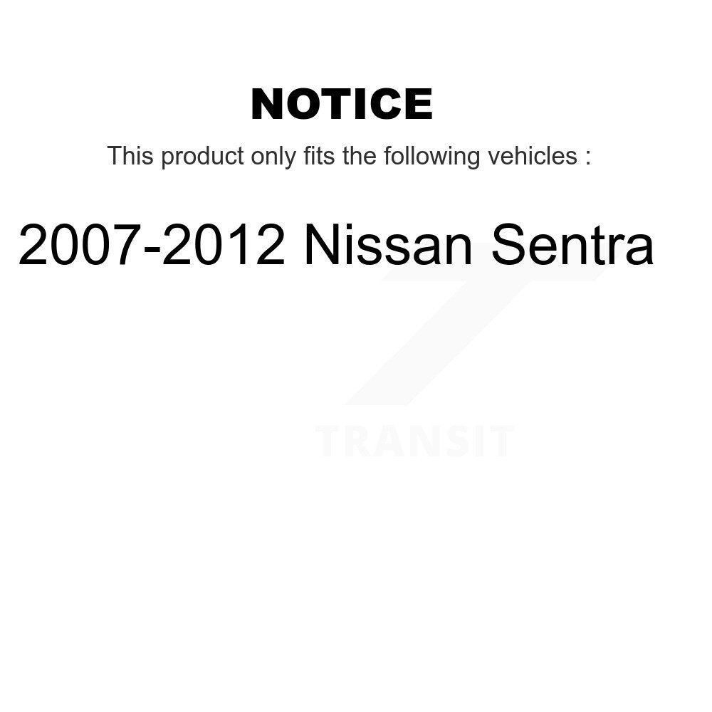 Front Suspension Ball Joint And Tie Rod End Kit For 2007-2012 Nissan Sentra KTR-102444 - Image 2