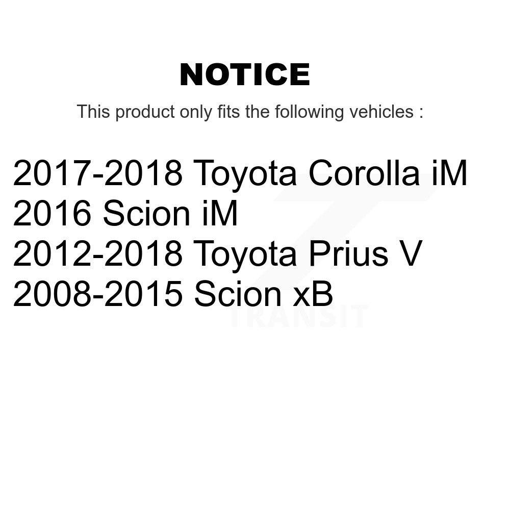 Front Suspension Ball Joint And Tie Rod End Kit For Toyota Prius V Corolla iM Scion xB KTR-102447 - Image 2