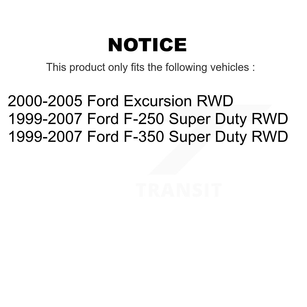 Front Suspension Ball Joint Tie Rod End Kit For Ford F-350 Super Duty F-250 Excursion RWD KTR-102503 - Image 2