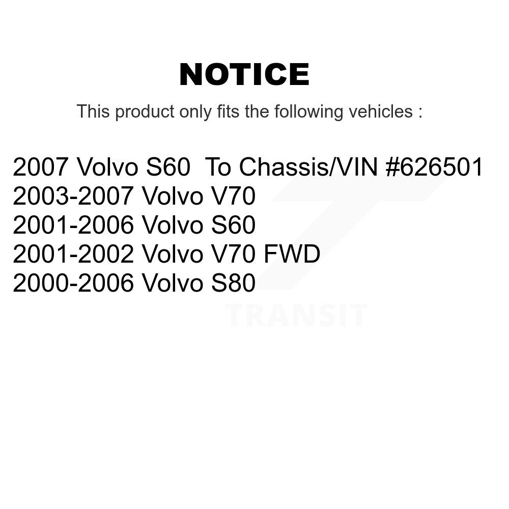 Front Suspension Ball Joint And Tie Rod End Kit For Volvo S60 V70 S80 KTR-102523 - Image 2
