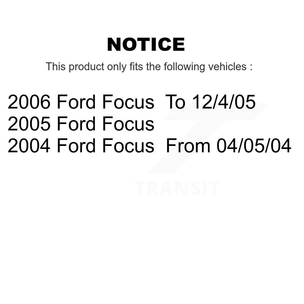Front Suspension Ball Joint And Tie Rod End Kit For Ford Focus KTR-102527 - Image 2