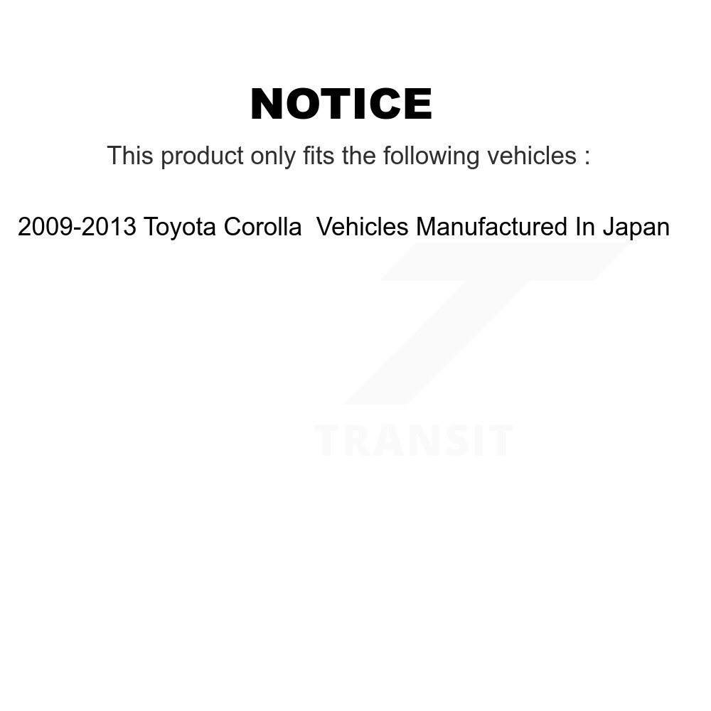 Front Suspension Control Arm And Tie Rod End Kit For Toyota Corolla KTR-102559 - Image 2